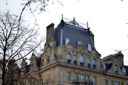 old traditional british building in londonの写真素材