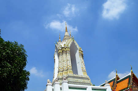 famous temple building in bangkokの写真素材