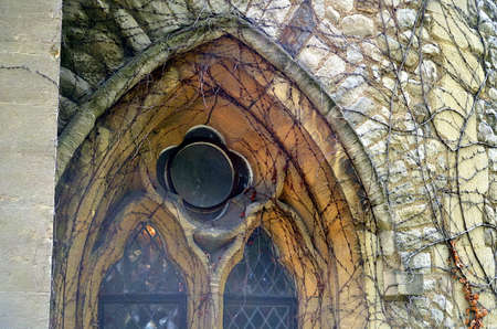 old window at tower of londonの写真素材