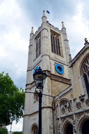Closeup of Westminster Abbey in London, UK.の写真素材
