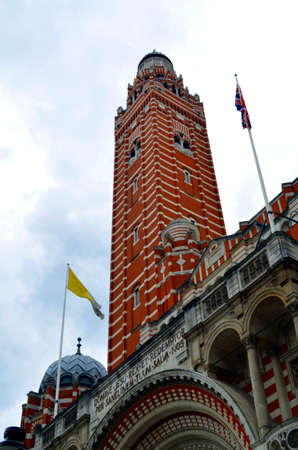 old westminster church in london at daytimeの写真素材