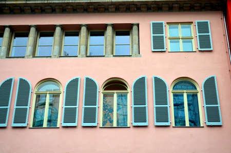 neoclassicism with windows facade in central berlin