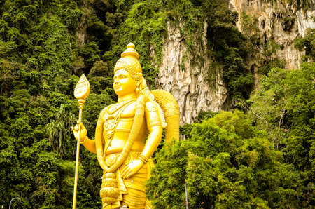 Indian buddha at Batu Caves Kuala Lumpur Malaysiaの写真素材