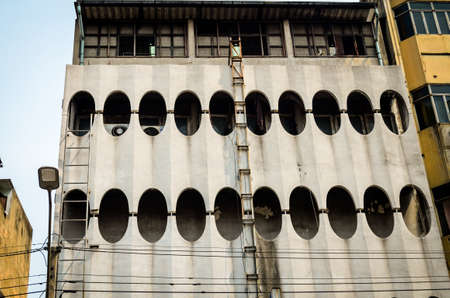 facade of residential building in bangkok, thailand