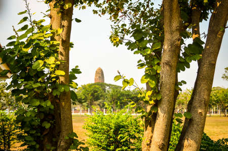 Chaiwatthanaram temple in ancient capital city, Ayutthaya ,Thailandの写真素材