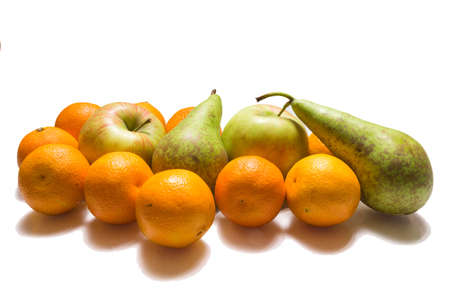 The photograph shows the fruits on white backgroundの写真素材