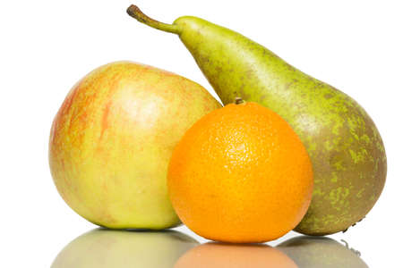 The photograph shows the fruits on white backgroundの写真素材