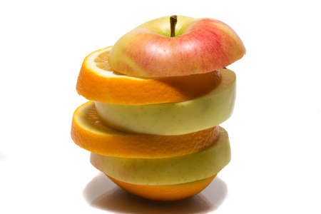 The photograph shows the fruits on white backgroundの写真素材