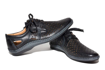 The photo shows the shoes on a white backgroundの写真素材