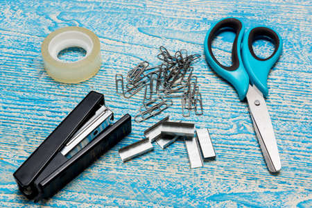 The photo shows the school subjects for a lessonの写真素材