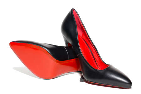 The picture shows the female shoes on a white backgroundの写真素材