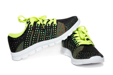 The photo shows the shoes on a white backgroundの写真素材