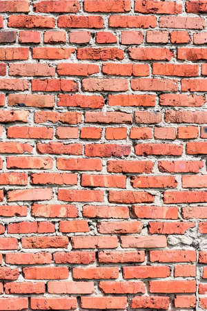 Brick wall, texture, background, summer, village, red brick