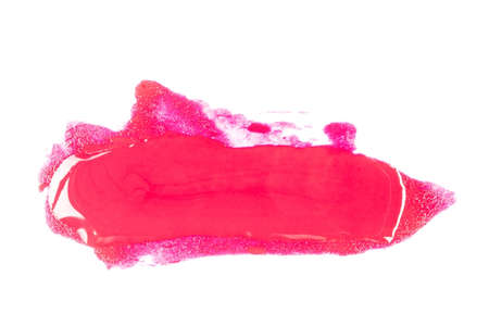 Blot of nail polish isolated on white background