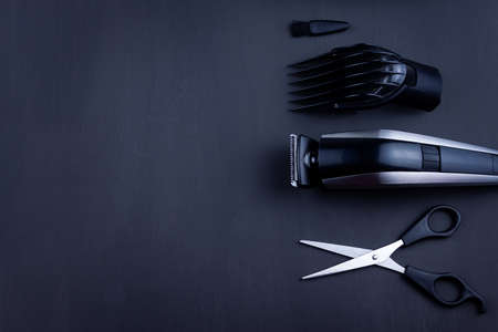 Shaving, Razor, brush, Comb, scissor, clippers and hair trimmer. Accessories for Barber shop...
