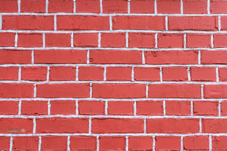 Red Brick wall for background or textureの写真素材