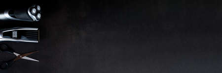 Shaving, Razor, brush, Comb, scissor, clippers and hair trimmer. Accessories for Barber shop...