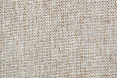 Brown linen fabric cloth texture for background, natural textile pattern.の写真素材