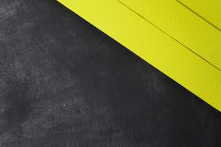 New wooden background and yellow texture