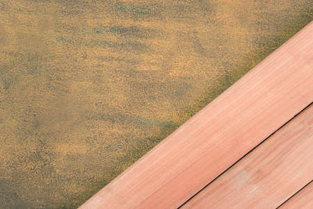 New wooden background and Gold texture