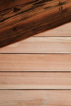 Old oak and new wooden background textureの写真素材