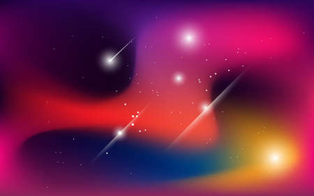 abstract space background, with shining stars  and stardust, liquid style background. 3d vector...