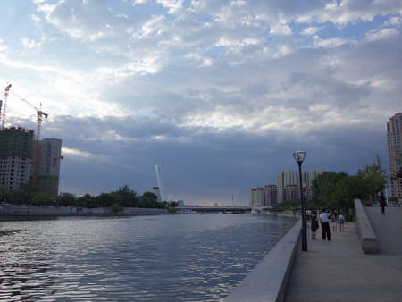 Haihe river sceneryのeditorial素材