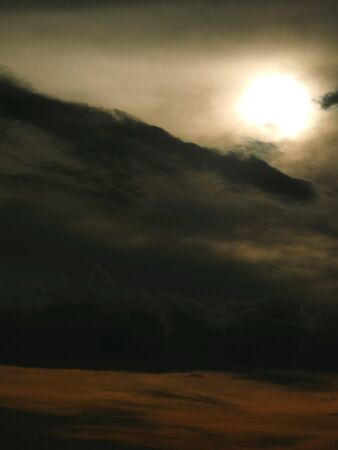 Dark sunset in summerの素材