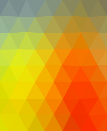 Multicolor blue, orange and gray triangle. Cover with blue triangle.のイラスト素材