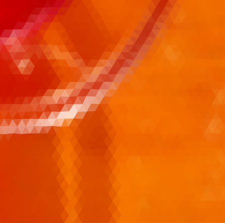 Orange and red triangle.のイラスト素材