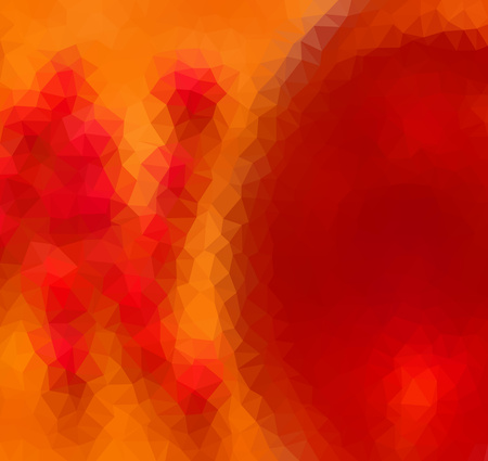 Orange polygonal illustration with triangle. Geometric background.のイラスト素材