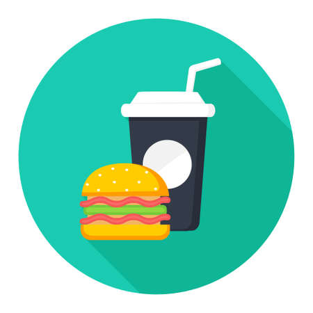 junk food iconのイラスト素材