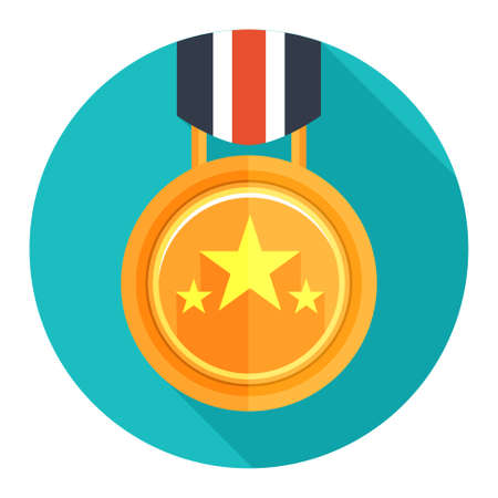 win medal  iconのイラスト素材