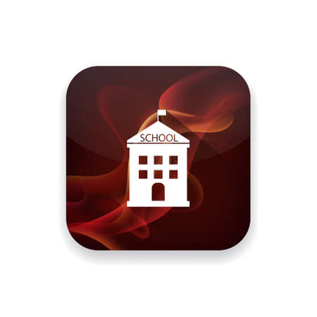 school building iconのイラスト素材