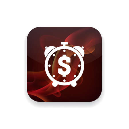 time dollar iconのイラスト素材
