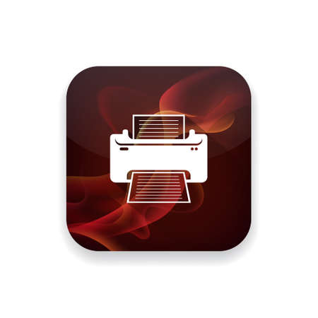 printer  iconのイラスト素材