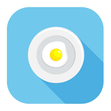 fried egg iconのイラスト素材