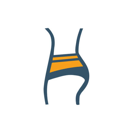 fitness woman - fit icon - silhouette womanのイラスト素材