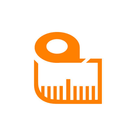 vector measure tape iconのイラスト素材