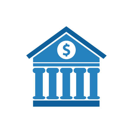 bank building  iconのイラスト素材