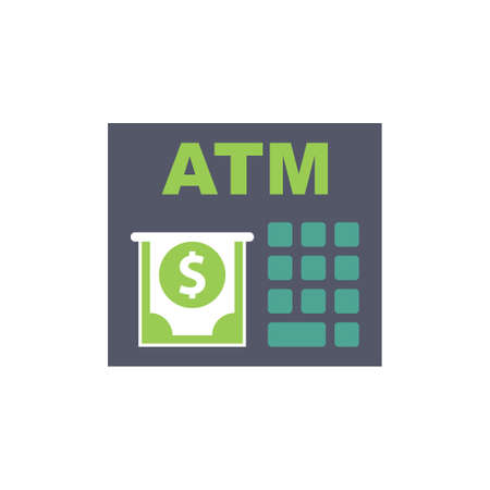 ATM machine  iconのイラスト素材