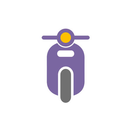 Vector motorcycle iconのイラスト素材