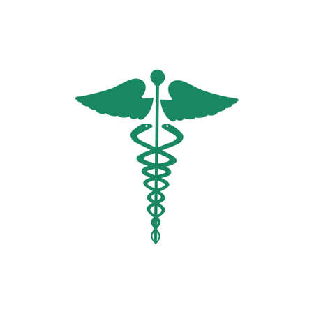 caduceus symbol iconのイラスト素材