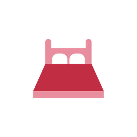 hotel bed iconのイラスト素材