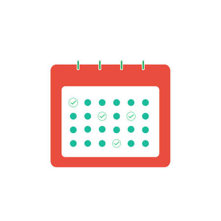 calendar vector iconのイラスト素材