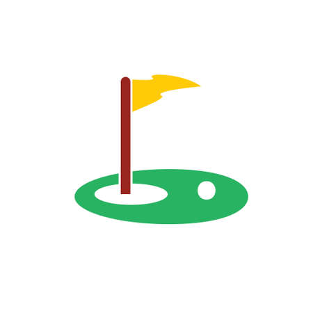 golf club iconのイラスト素材