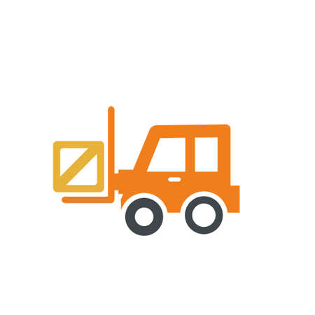 vector forklift iconのイラスト素材