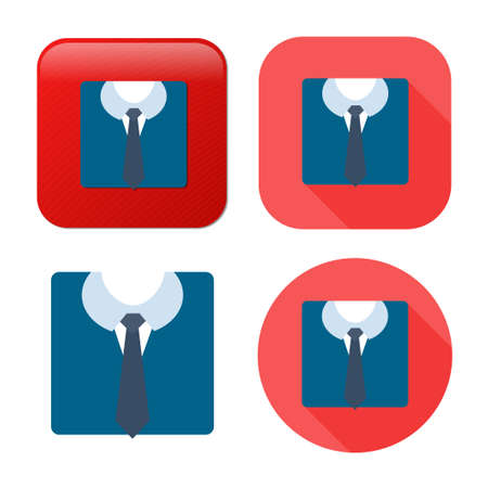 professional suit icon - business icon - business man sign - customer service iconのイラスト素材