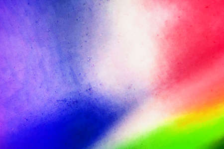 rainbow background, stripes, color gradient, paint splashes, concentric lines, pattern of matrix interferenceの写真素材