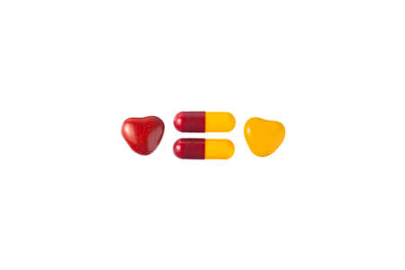 danger of poisoning children with drugs: a few tablets next to the caramel of the same color